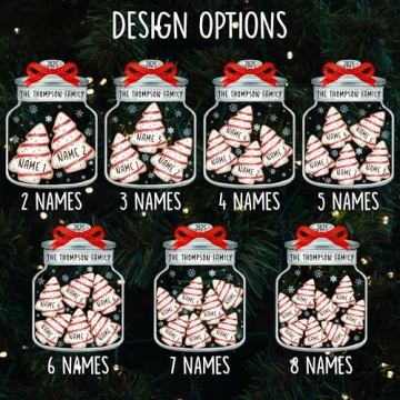 Personalized Christmas Cookie Jar Ornament for Families