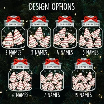 Personalized Christmas Cookie Jar Ornament for Families