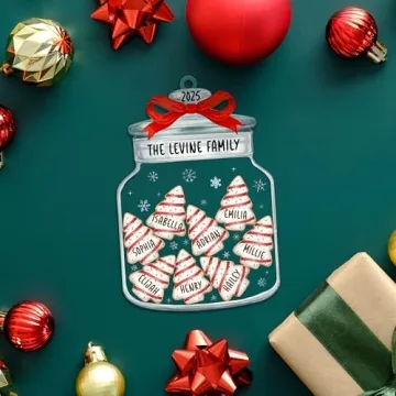 Personalized Christmas Cookie Jar Ornament for Families