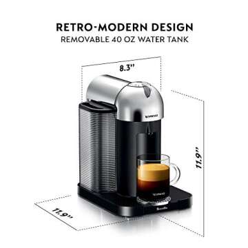 Nespresso Vertuo Coffee and Espresso Maker - One Touch Convenience