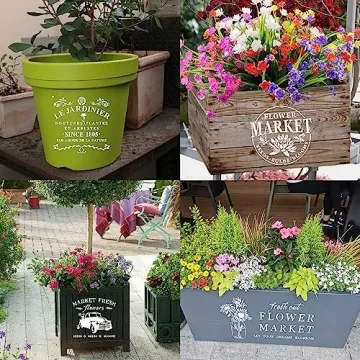 Large Flower Market Stencils for DIY Home Decor Projects