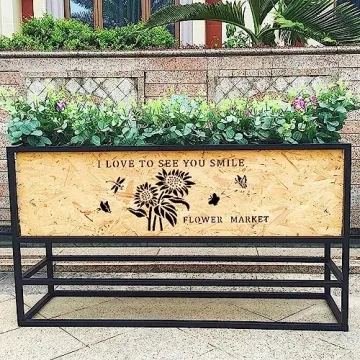 Large Flower Market Stencils for DIY Home Decor Projects