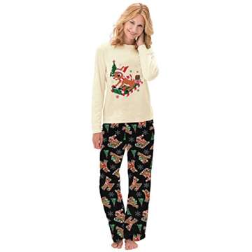 OAKFashion Christmas Pajamas Family Matching Set - Stylish Holiday Nightwear for All Ages