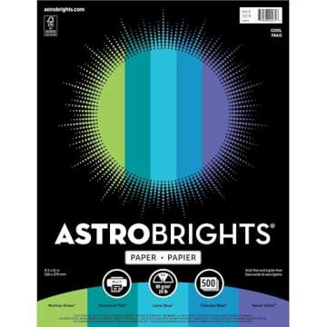 Astrobrights Multi-Use Color Printer Paper, 500 Sheets