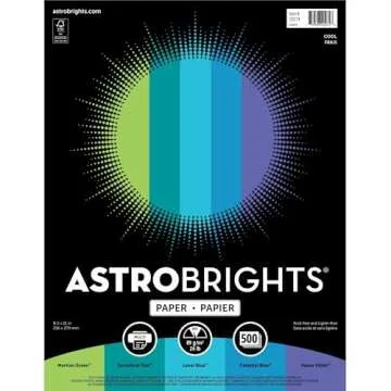 Astrobrights Multi-Use Color Printer Paper, 500 Sheets