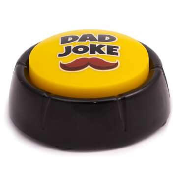 Ultimate Gift for Father's. Dad Joke Button with Tons of Funny Dad Jokes | Novelty Talking Button Present