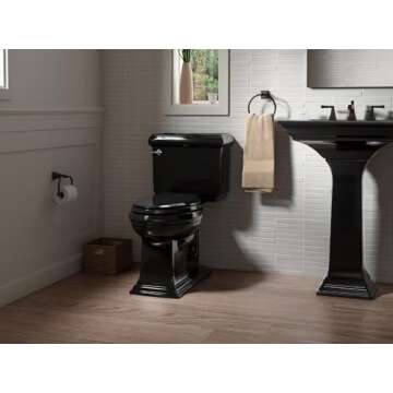 KOHLER K-2344-8-17 Memoirs Stately Rectangular Pedestal Bathroom Sink, 24 1/2", White