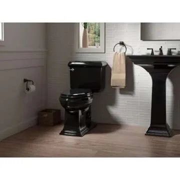 KOHLER K-2344-8-17 Memoirs Stately Rectangular Pedestal Bathroom Sink, 24 1/2", White