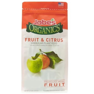 Jobe’s Organics Granular Garden Fertilizer for Fruit & Citrus Plants - 4 lbs