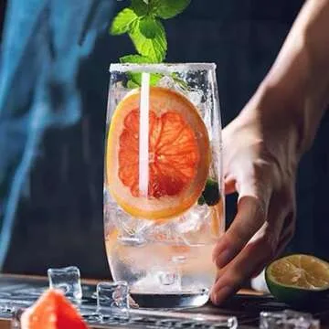 Durable QAPPDA Drinking Glasses Set 12 - Highball Style