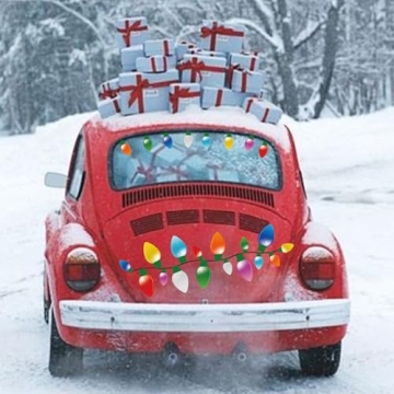 Christmas Reflective Car Magnet Set - 72 Pieces