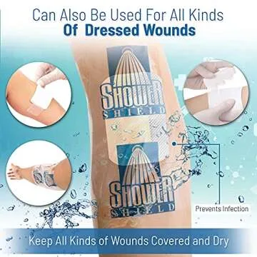Shower Shield Catheter Cover – Waterproof & Disposable 7x7