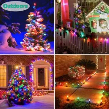 SOTOPOO C7 Vintage Christmas Lights Outdoor Multicolor Christmas Tree Lights, 25FT Colorful Christmas Lights for Home Yard Indoor Outdoor Christmas Decorations, 27Pcs E12 Bulbs (2 Spare Bulbs)