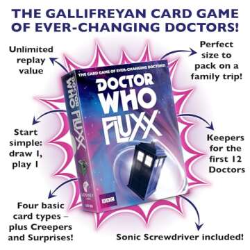 Doctor Who Fluxx Card Game - Fun & Fast-Paced