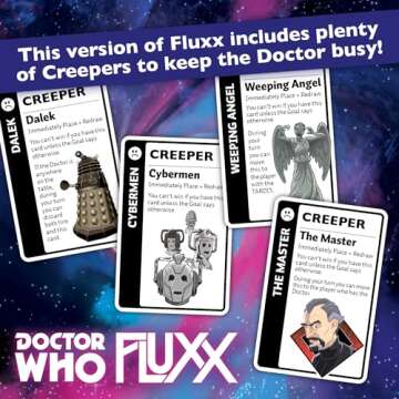 Doctor Who Fluxx Card Game - Fun & Fast-Paced