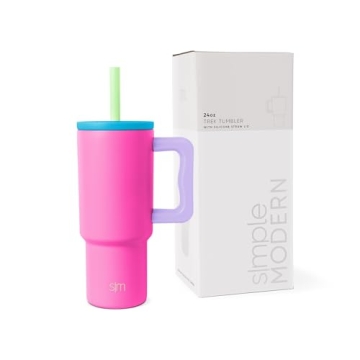 Kids 24 oz Tumbler - Spill Proof & Reusable | 80s Mix Design