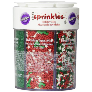 Wilton Holiday Sprinkles Assortment - 6.8 oz Festive Baking Decor