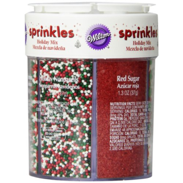 Wilton Holiday Sprinkles Assortment 6.8 oz Festive Baking Decor