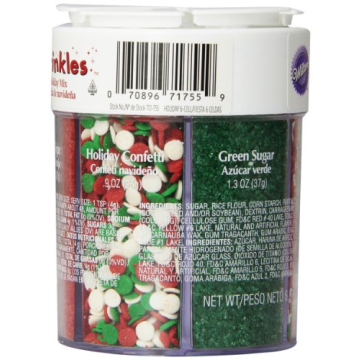 Wilton Holiday Sprinkles Assortment 6.8 oz Festive Baking Decor