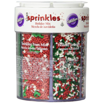 Wilton Holiday Sprinkles Assortment 6.8 oz Festive Baking Decor