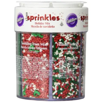 Wilton Holiday Sprinkles Assortment 6.8 oz Festive Baking Decor