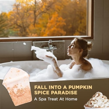 Pumpkin Spice Latte Bath Bomb Natural Relaxing Fall Scent