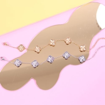 Verfimaci Clover Bracelets for Women 18K Gold Plated