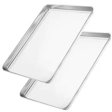 Wildone Stainless Steel Baking Sheet Set - 16x12 Inches