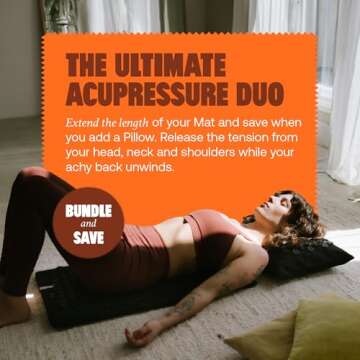 ShaktiMat Premium Acupressure Mat, Original Intensity in Shakti Black, Massage Muscles, Aid Sleep & Unlock Inner Tension | Similar to Acupuncture, No Needles Required | FSA/HSA Eligible