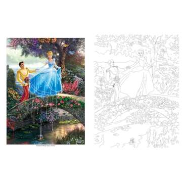 Disney Dreams Collection Thomas Kinkade Studios Coloring Book
