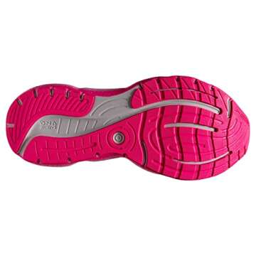 Brooks Women’s Glycerin StealthFit 20 Neutral Running Shoe - Grey/Yellow/Pink - 8.5 Medium