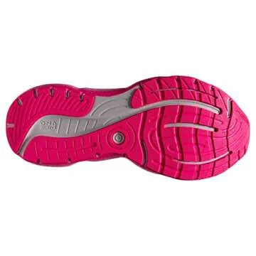 Brooks Women’s Glycerin StealthFit 20 Neutral Running Shoe - Grey/Yellow/Pink - 8.5 Medium