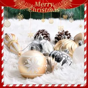 Dazzling 40ct Christmas Ball Ornaments for Holiday Decor