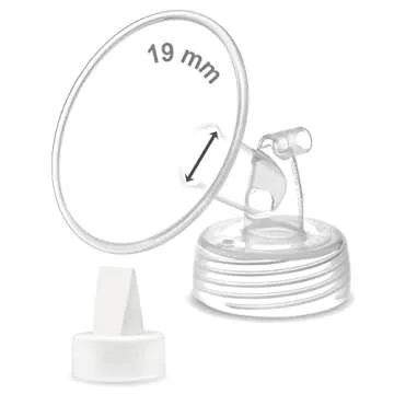 Maymom 19 mm Flange and Duckbill Compatible with Motif Luna/Spectra/Ameda MYA Pumps. Not Original Sp...