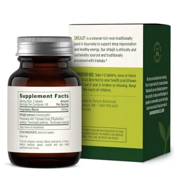 Banyan Botanicals Shilajit - Organic Mineral Supplement 90 Tablets