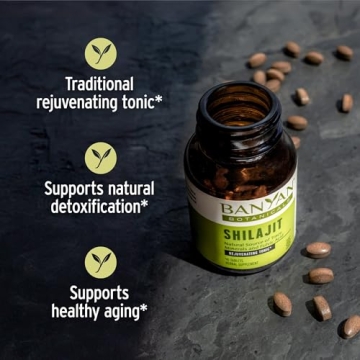 Banyan Botanicals Shilajit - Organic Mineral Supplement 90 Tablets
