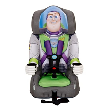 KidsEmbrace Disney Pixar Toy Story Buzz Lightyear 2-in-1 Forward-Facing Booster Car Seat LATCH | 5-P...