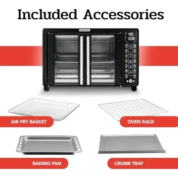 Gourmia Air Fryer Toaster Oven 17 Presets 1700W Large