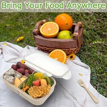 Jeopace Bento Box Leak Proof Kids Adults Lunch Container