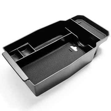 CDEFG 2023 2024 2025 CX-50 Center Console Organizer Tray for 2023 2024 2025 Mazda CX-50 Middle Console Armrest Storage Box 2023 2024 2025 CX50 Accessories(Black)