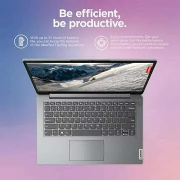 lenovo Newest IdeaPad Laptop, 14.0" HD Display,Intel Pentium N5030, 4GB DDR4 RAM, 256GB Space (128G emmc+128G Card), 1-Year Office 365, Webcam, HDMI, WiFi 6, Bluetooth, Windows 11, Cloud Grey, JVQ MP