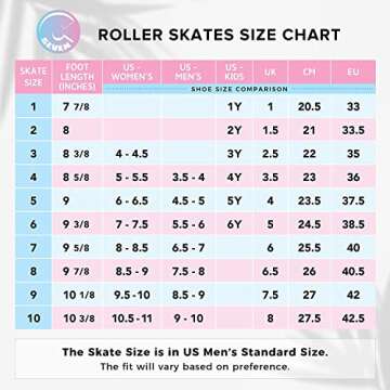 C SEVEN C7skates Cute Roller Skates for Girls and Adults (Cherry Blossom, Women's 8 / Men's 7)