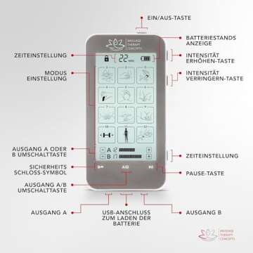 Deluxe TENS Unit: Non-Invasive Pain Relief Device