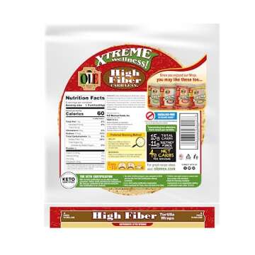 Olé Xtreme Wellness® High Fiber Tortillas | Low-Cal, Keto Certified 8 Count