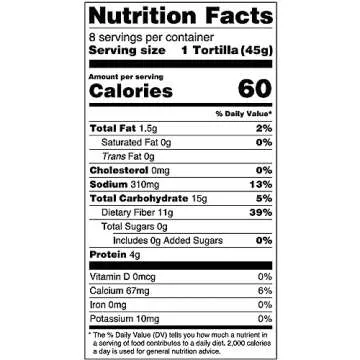 Healthy Low-Carb Olé Xtreme Wellness Tortillas 8 Count