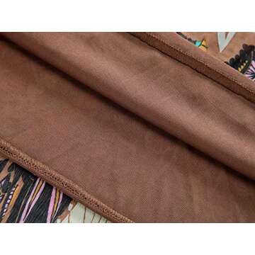 NASHALYLY Women's Chiffon Elastic High Waist Pleated A-Line Flared Maxi Skirts(Flower-205,L)