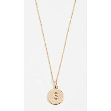 Kate Spade New York "S" Pendant Necklace - 18" Personalized Jewelry