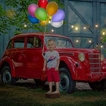 iFUNow LED Balloons Flashing, 32 Pack, 8 Colors Light Up Balloons, Lasts 12-24 Hours for Glow in the Dark Party Supplies, Birthday, Halloween, Easter Party and Wedding Decorations
