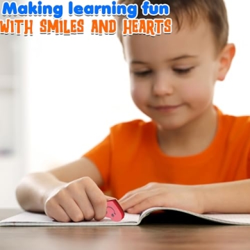 Mini Smile Face Heart Erasers for Classrooms and Parties