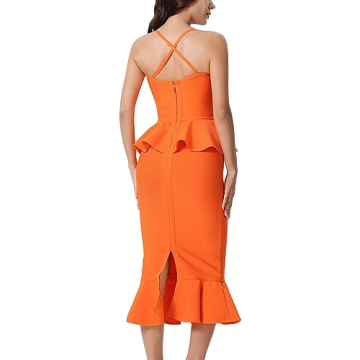 baicpo Elegant Midi Bodycon Dress for Women - Stylish & Comfortable